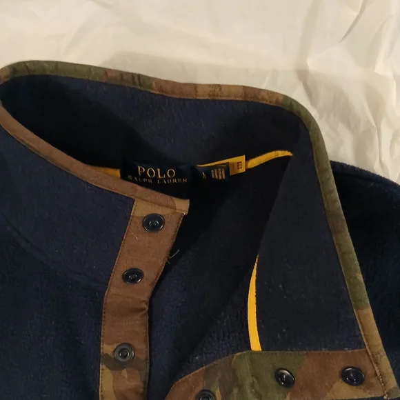 Polo Ralph Lauren Navy and Olive Pullover - Picture 3 of 7